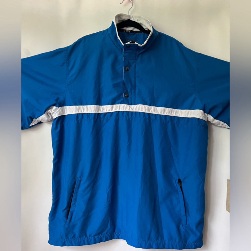 🩷 Fuzion, Men's Canadian Spirit Golfwear Lightweight Jacket - Blue. Size: XXL